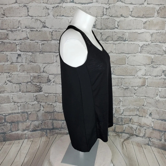 Calvin Klein Dressy Tank XS  Black Bead Accent - Picture 4 of 14